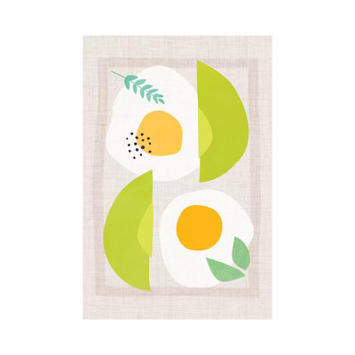 Avocado And Eggs by Modern Tropical - Wrapped Canvas Painting