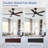 Jeason 42" 5-Blade LED Standard Ceiling Fan with Remote Control and Light Kit Included-290979199-290979198