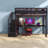 Space-saving Metal Loft Beds, Queen Size With Storage And Desk For Home