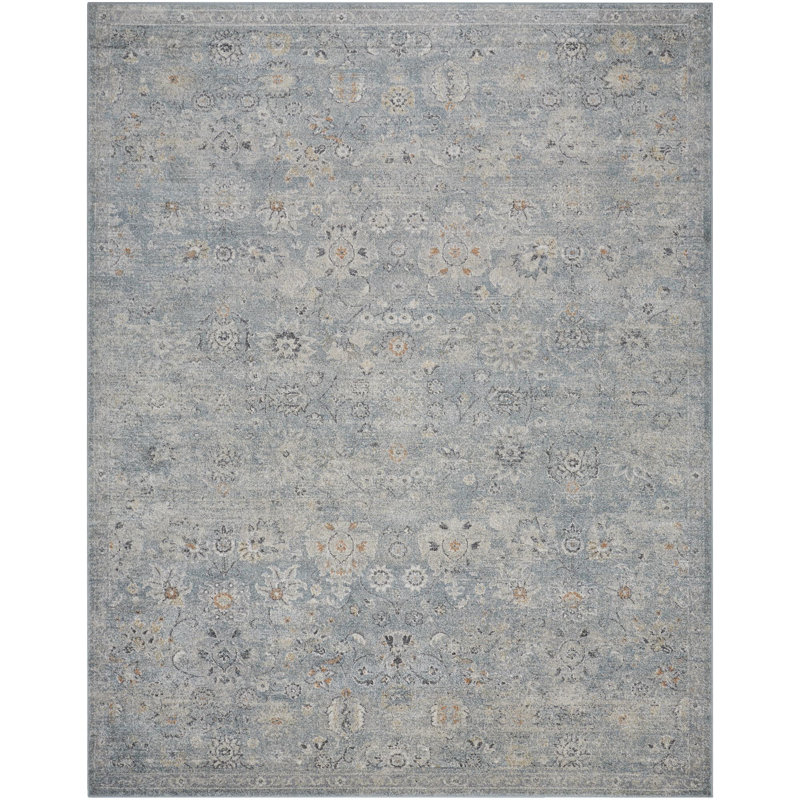 Floral Indoor Rug, Rectangle 9'2" x 12'