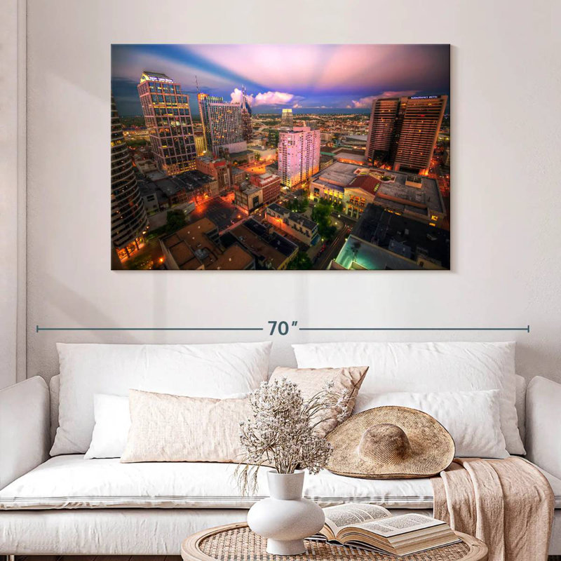 Sirci, centre-ville de Nashville, H 32 po x l 48 po
