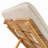Outdoor Chaise Lounge With Wheels, Acacia Wood Frame(Set Of 2)
