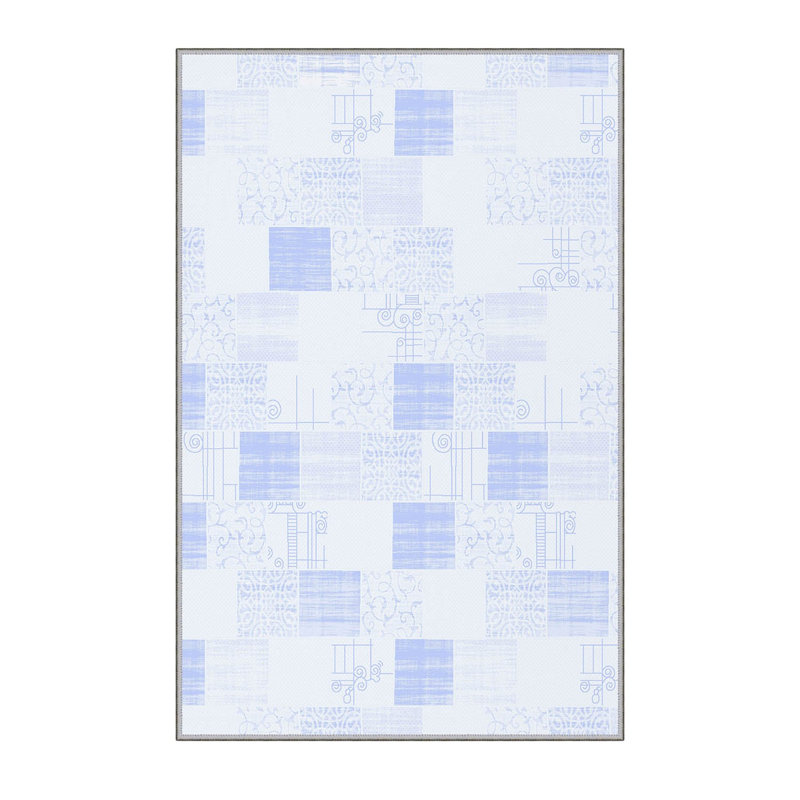 High-Quality 3D Printed Area Rug (2.6 x 4.0 ft), 100% Polyester, 0.3 in Pile Height | Antibacterial, Non-Slip PVC Felt Dot Underside | Machine Washable, Elegant Design for Living Room, Bedroom & Office