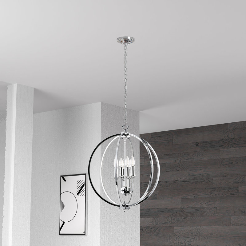 Karland 6 Light Candle Style Globe Chandelier