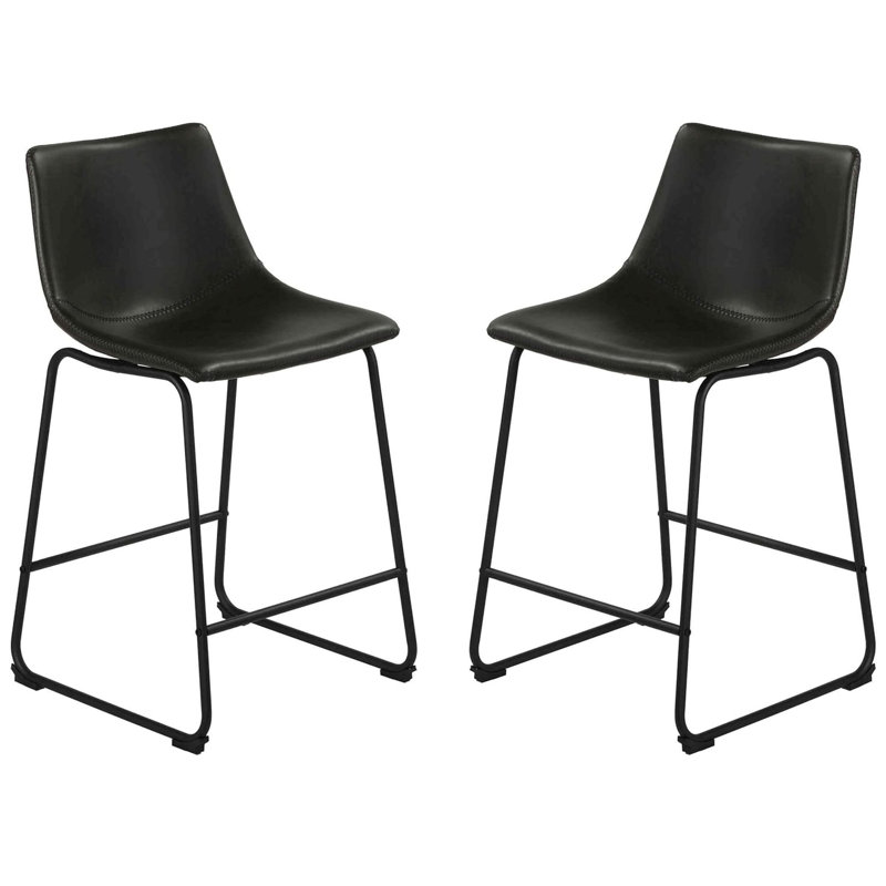Tabouret de comptoir Dorielle, Tabouret de comptoir (siège d'une hauteur de 24 p, Brun