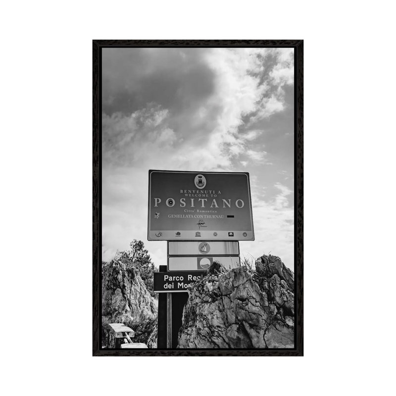 Positano XV by Bethany Young - Print on Canvas, 66.04cm H x 45.72cm W x 3.81cm D, Black Framed