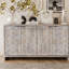 Buffet décoratif 4 portes en bois de style campagnard