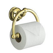 Fairfax Wall Mount Toilet Paper Holder, Vibrant Polished Brass