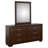 Teree 6-drawer Dresser with Mirror Cappuccino-116447356