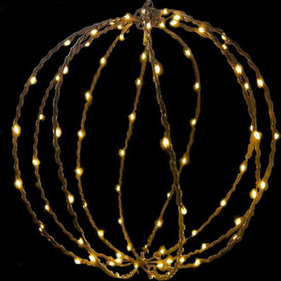 20 in Ornamental Sphere Classic White