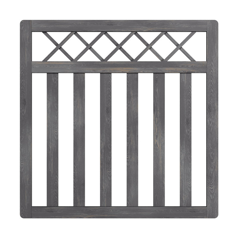 Towanna Wood Gate, 10 ft. H x 10 ft. W, Grey
