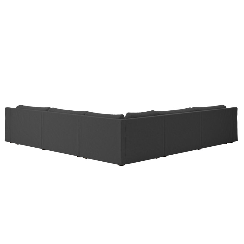 Elevate 126" Corner Sectional, Shadow Upcycled Poly