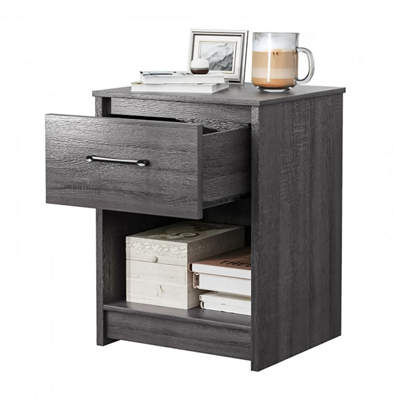 Scottsburg 18'' W Nightstand, Black