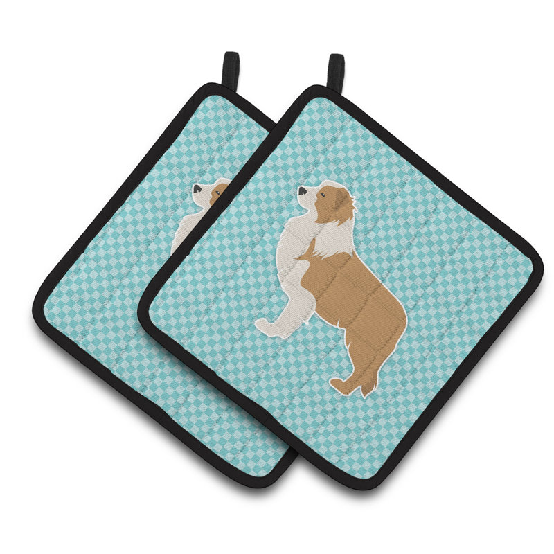 Red Barrel Studio® Polyester Potholder, Blue