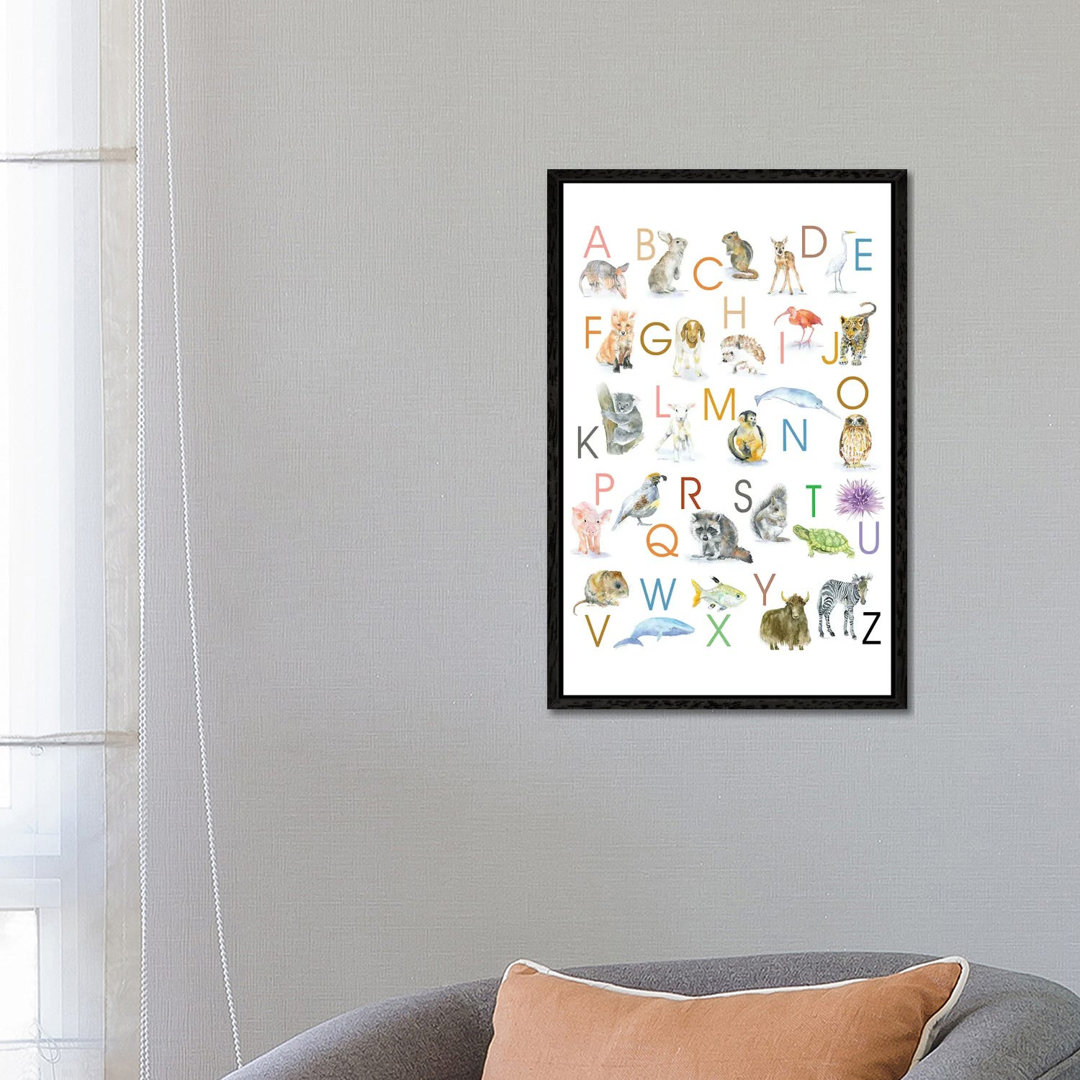 Animal Alphabet von Susan Windsor - Galerie-verpackte Leinwand Giclée auf Leinwand