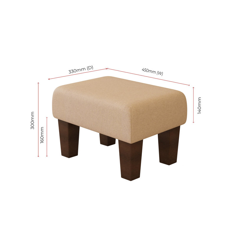 Autryville Wood Contemporary Leg, Mahogany, Ecru Beige, Poz