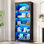 70‘’H Freestanding Bookcase With 3-Colour Light Modes And Motion Sensor
