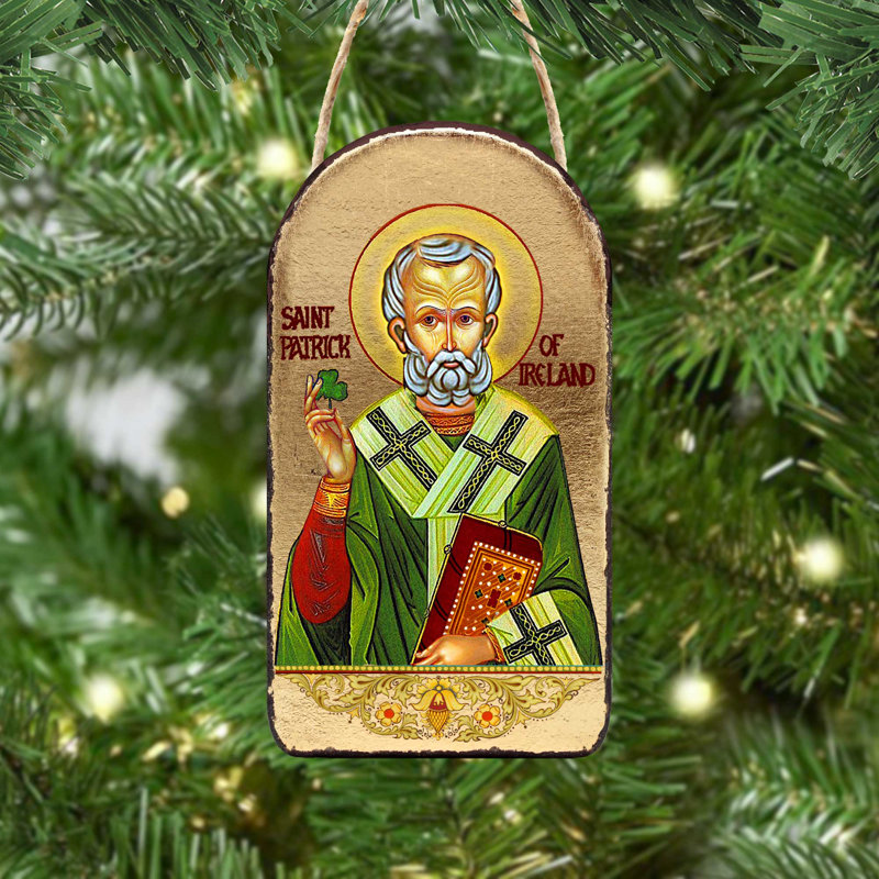 Ornement photo en bois « inspiration saint patrick »
