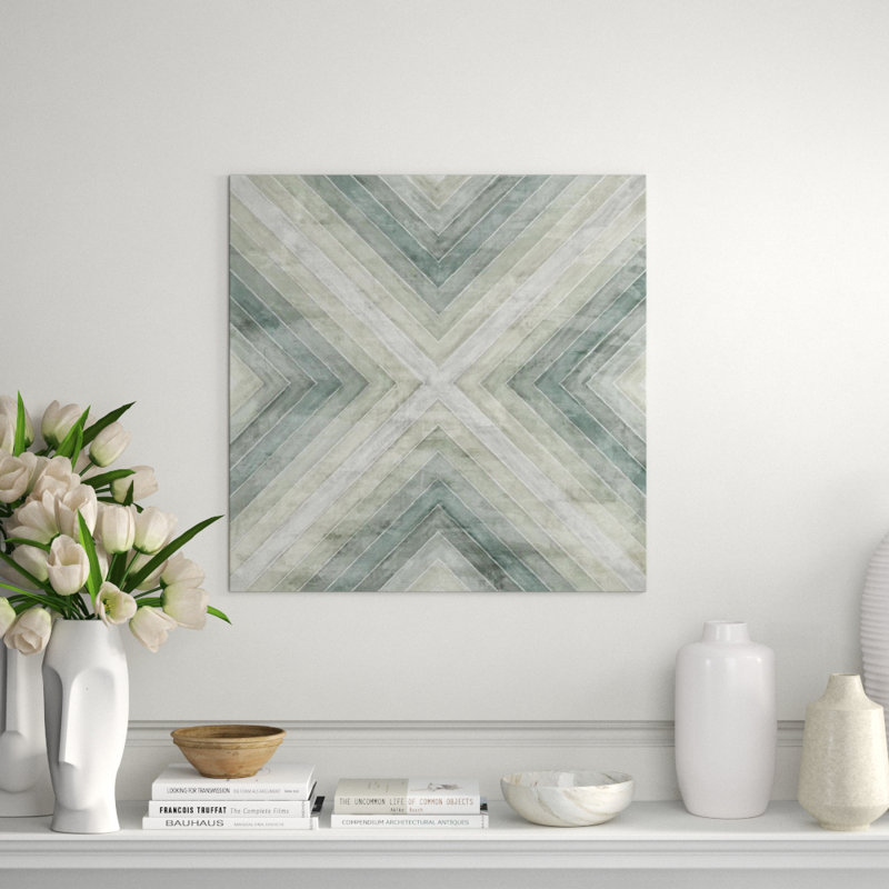 Concentration Of Green IV Print by Guseul Park, Glass Coat, 24" H x 24" W x 1.5" D