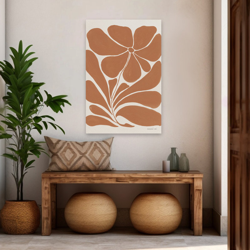 «Bloom and Blooms Blooming Joy I», art en terre cuite, H 48 po x l 32 po
