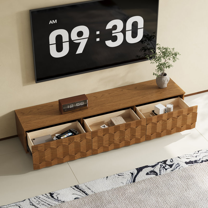 Meuble télé 71 po, H 13,6 po x L 71 po x l 15 po