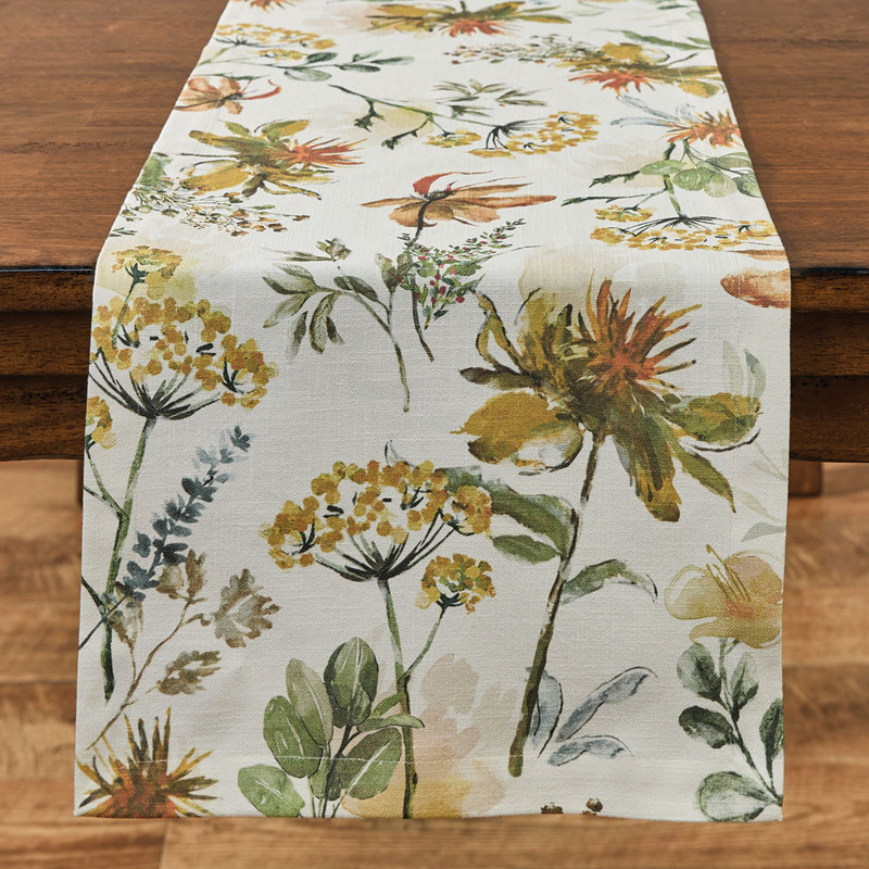 Safflower Table Runner, 54" L x 14" W