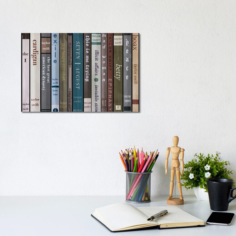 Taylor Swift Albums as Books Canvas – ThornBird&Co