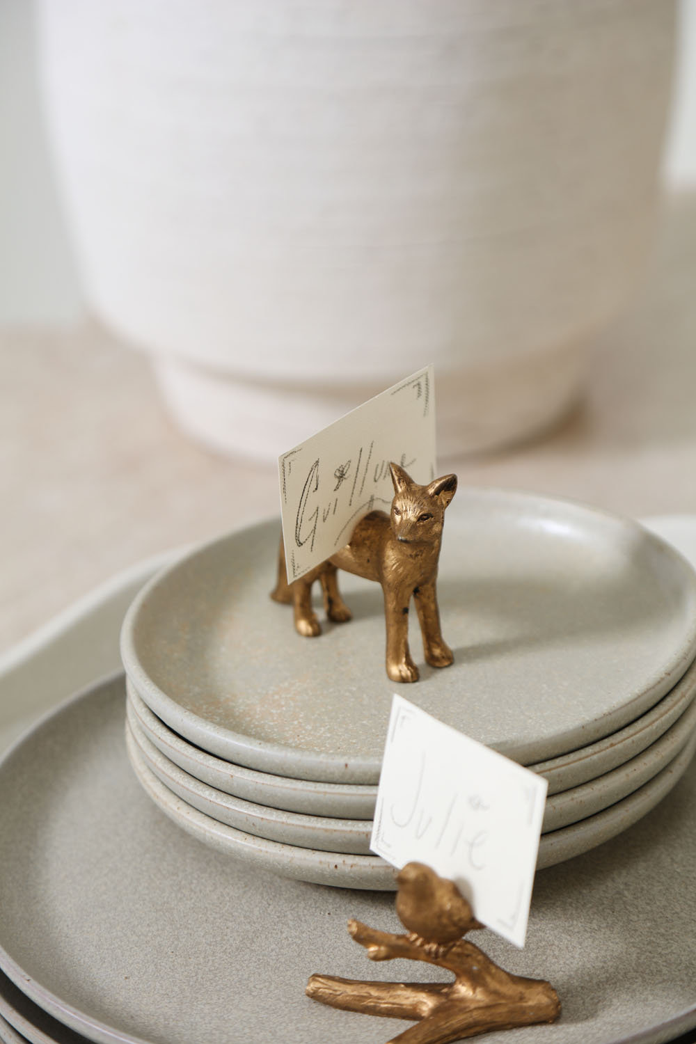 Enchanted Critter Name Card Holder, 2.5 in x 3.25 in