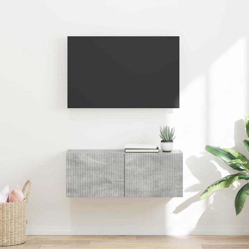 Unfinished TV Stand, Concerte, 29.5cm H x 78.5cm L x 31cm W