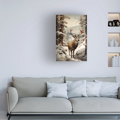 Art sur toile Sasha Christmas Deer II