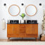 60" Novak Double Bathroom Vanity Set with Oval Undermount Sinks-79111980-79111978-79111982