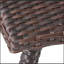 Table d'appoint durable en osier PE avec structure en fer thermolaqué, pour les terrasses et balcons extérieurs-1934073347
