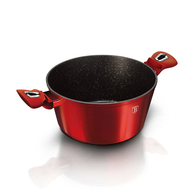 Berlinger Haus 10 Piece Aluminum Non Stick Cookware Set, Red