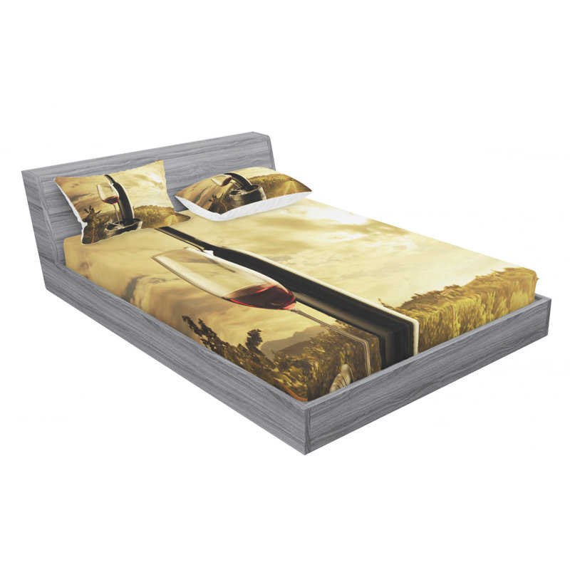 Microfiber Sheet Set, Full Sheet Set with Fitted Sheet