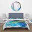 Silhouette d'arbre sur la berge la nuit - Ensemble de housse de couette moderne - Microfibre de polyester-66392975
