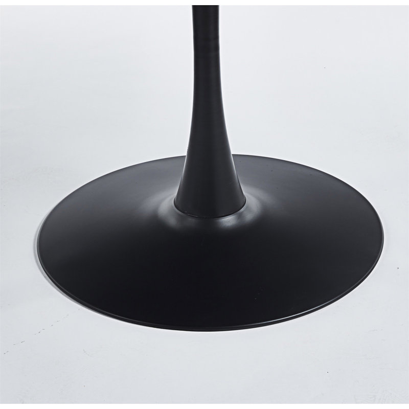 Table basse ronde, Noyer, Noir
