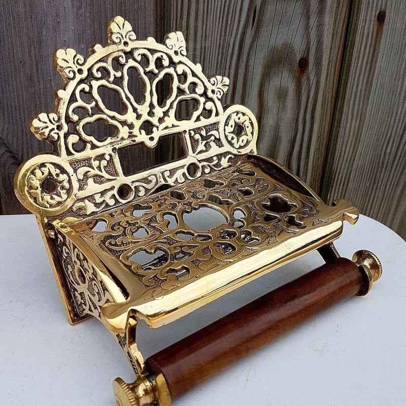 Brass Paper Towel Holder