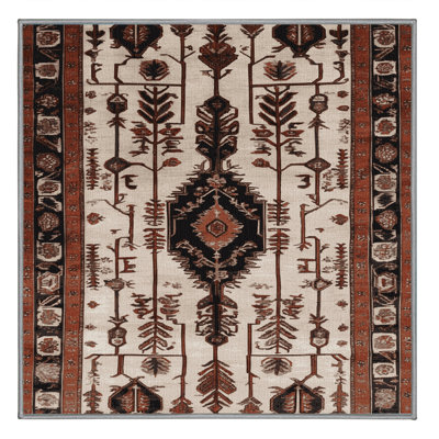 Tapis turc gris lavable à la machine