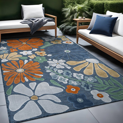 Tapis floral d'intérieur pour l'extérieur