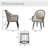 Paphos Round 2 - Person 24.4'' W Long Bistro Set with Cushions