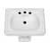 Whitehaus Collection 29" Traditional Pedestal Sink With Large Rectangular Bowl, Dual Soap Ledges And Overflow