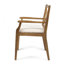 Ensemble de 2 chaises de salle à manger en bois avec coussins crème-697455713-697455725