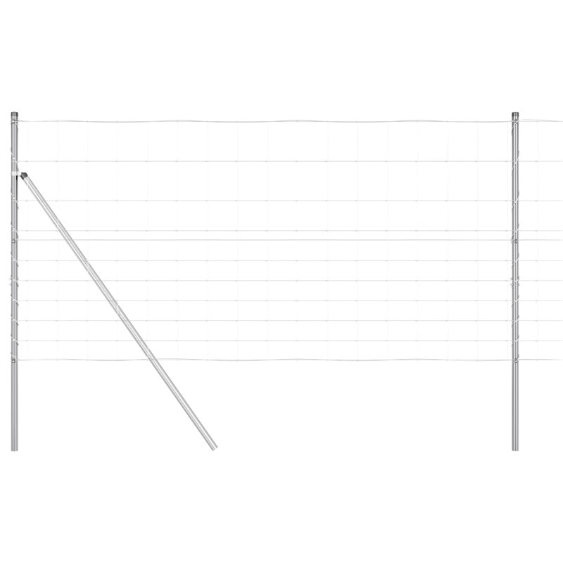 Vidaxl Field Fence Galvanised Steel, 120cm H x 2500cm W