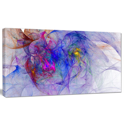 "Blue Mystic", impression psychédélique sur toile tendue
