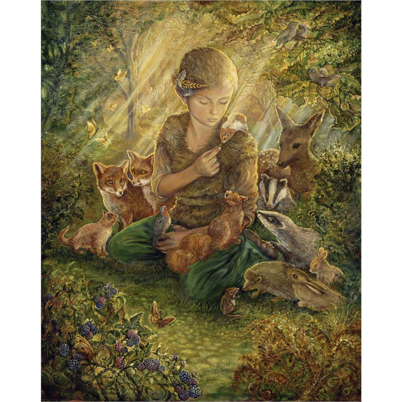 «Forest Friends» par Josephine Wall, art mural sur toile