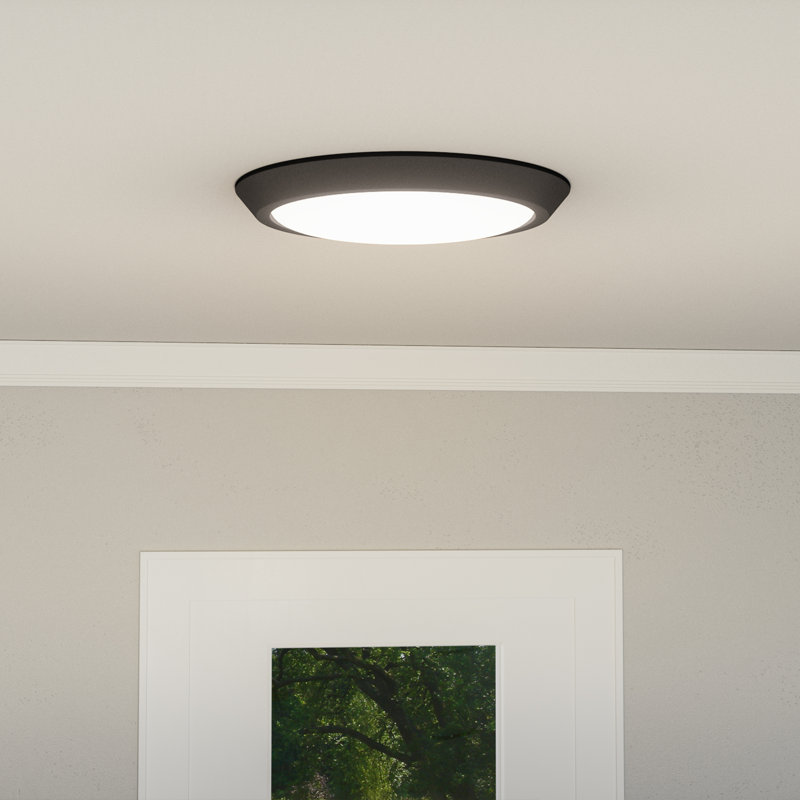 Airianna Acrylic LED Flush Mount, 2" H x 16" W x 16" D