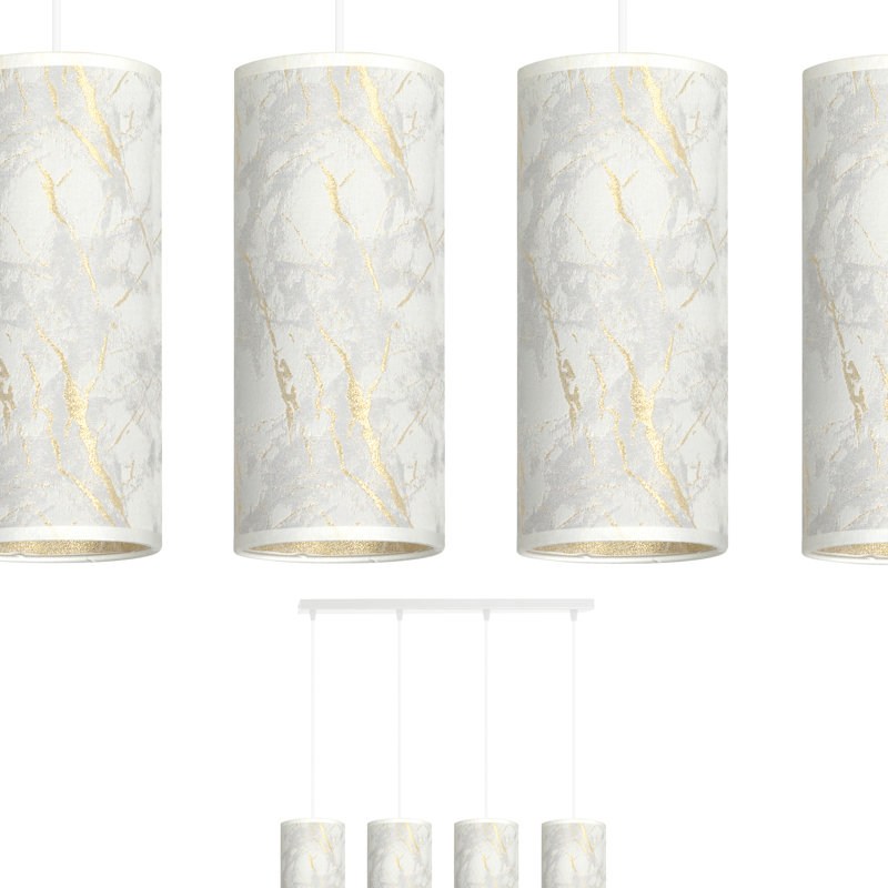 Sutter 4 - Light Kitchen Island Pendant, White