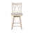 Decosmo Swivel Solid Wood Counter Stool with Solid Wood Frame