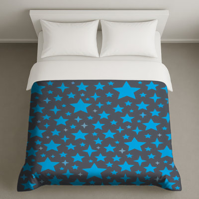 Housses de couette à motif d'étoile bleue