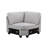 Finley 7-Piece Modular L-Shape Linen Sectional Sofa and Ottoman